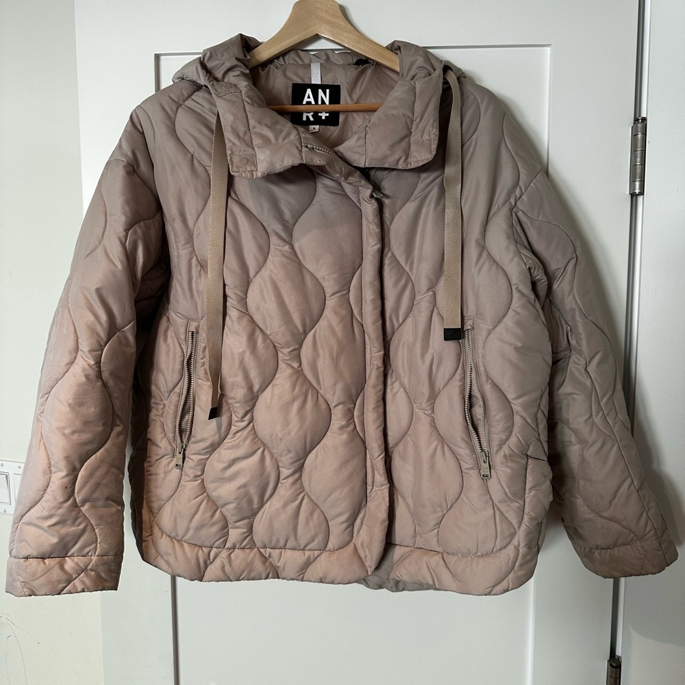 Alp N Rock Taupe Quilted Puffer Jacket